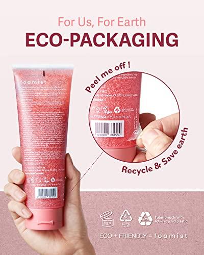 FOAMIST FOAMIST 100% Clean Vegan Exfoliating Pink Lemon + Grain Daily Body Scrub Perfect Holiday Gift for Brightening, Glowing, Rejuvenating skin silky effect 8.4 fl oz