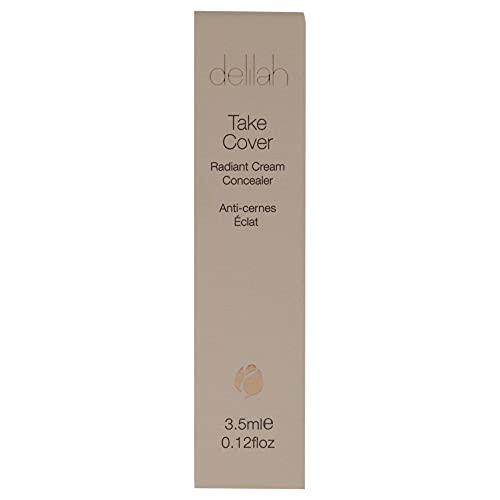 Delilah delilah - Take Cover Radiant Cream Concealer - Marble - Easily Blendable, Hydrating, Long-Lasting, Light Reflecting, Imperfections Corrector - Enriched with Vitamin E - Medium to Full Coverage-0.12 Oz
