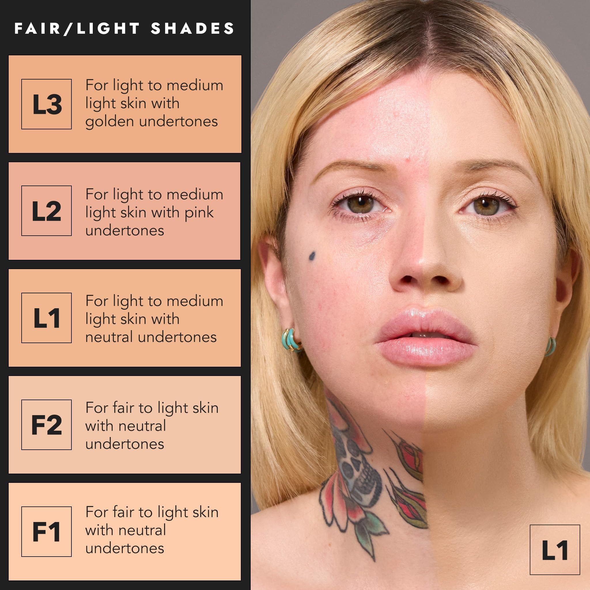 Cover FX COVER FX Total Cover Cream Foundation - Shade L2 - Buildable Coverage - Natural Finish - Oil-Free - Sweat-Proof