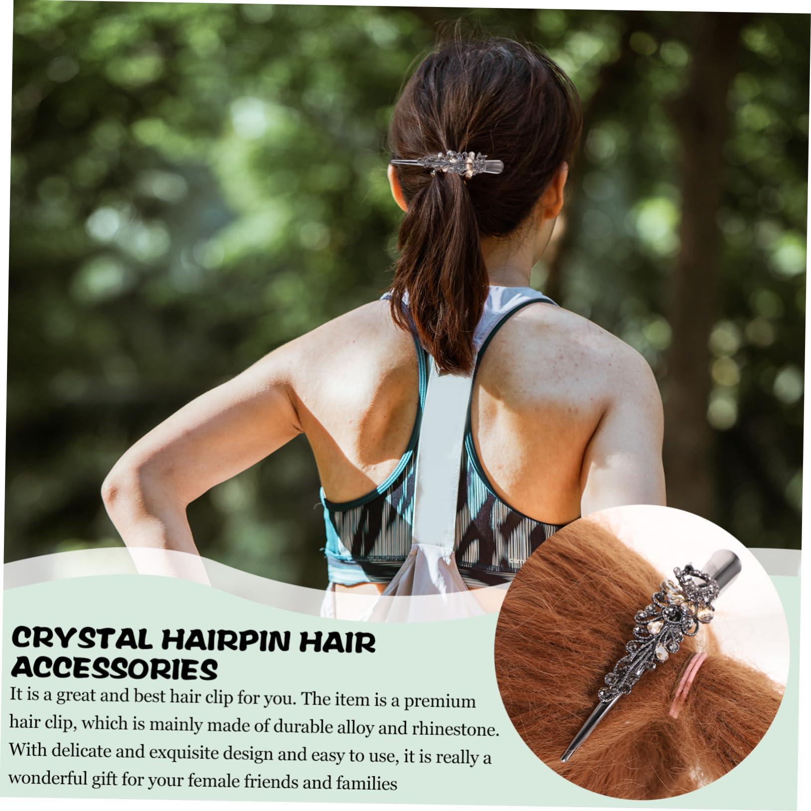 LIFKOME LIFKOME 1pc Pin Hair Rhinestone Alligator Clips Billed Large Hair Clips