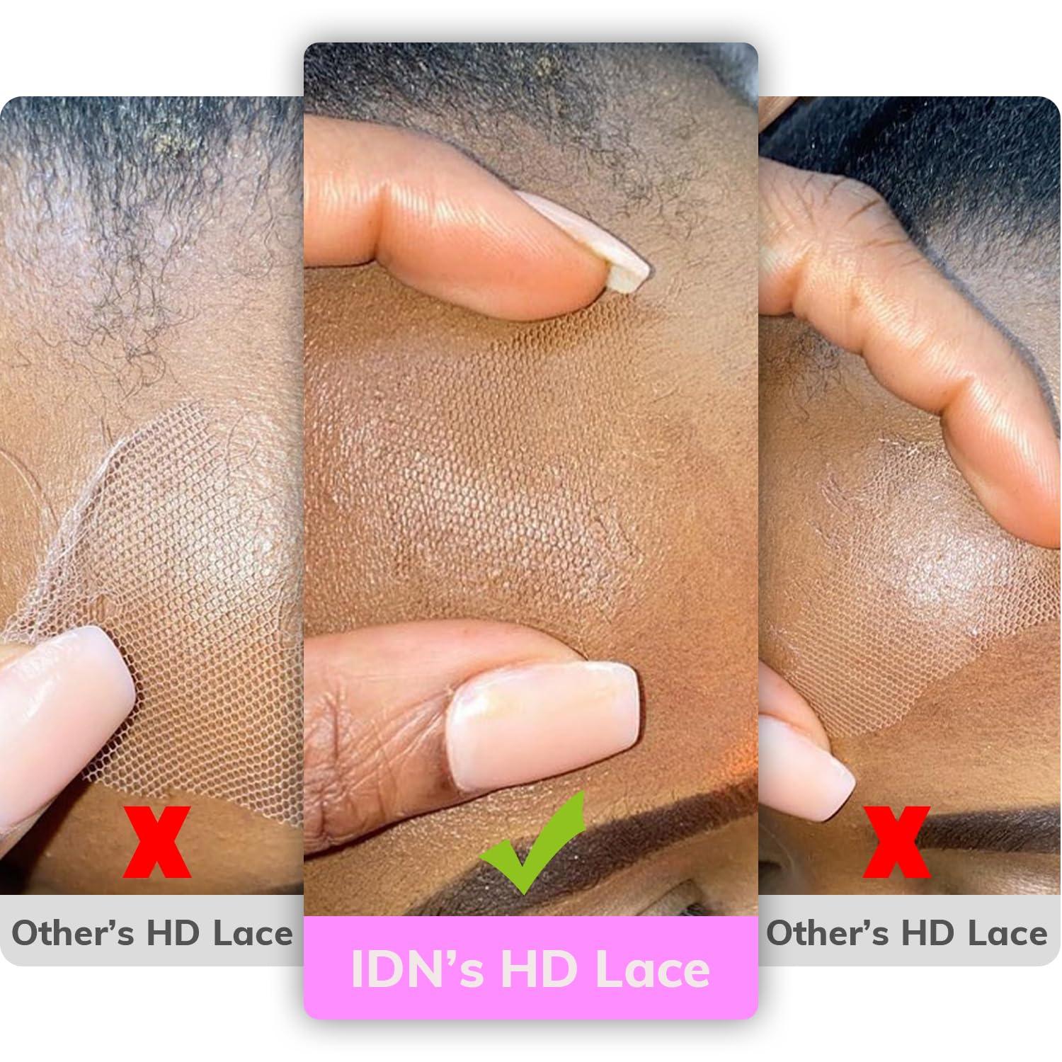 IDN BEAUTY IDN BEAUTY SKINLIKE REAL HD 13x6 Lace Frontal 14 Inch Body Wave Closure Bleached Single Knots HD Frontal Skinlike Ultra-thin Frontal HD Lace Closure Virgin Human Hair 0.1 mm Pre Plucked Hairline