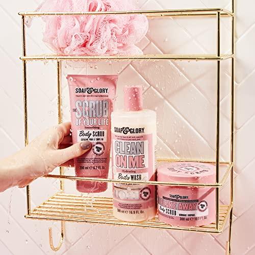 Soap & Glory Soap & Glory Original Pink The Scrub Of Your Life Exfoliating Body Scrub - Smoothing & Buffing Scrub - Rose & Bergamot Body Polish - Brightening Scrub with Shea Butter & Vitamin E (200 ml, 2 pack)