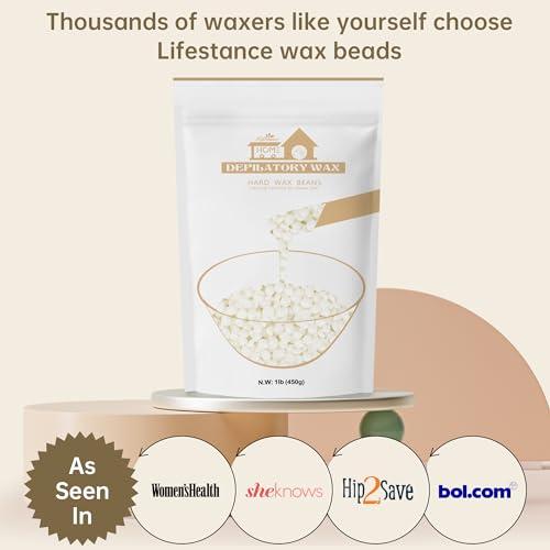 Lifestance Lifestance L1 Wax Warmer Hair Removal Kit + 1LB Pearl-White Wax Beads
