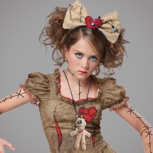 JSGHGDF JSGHGDF Masquerades Costume Bows Headband Necklace Adult Theme Party Subcultures Hairhoo