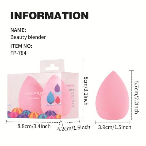 NinthAvenue Basics Makeup Sponge Blenders Sponges Egg Shaped Blending Sponge Foundation Applicator Cosmetic Sponges Makeup Sponges for Foundation, Liquid, Cream and Powder Blender (pingk,gourd)