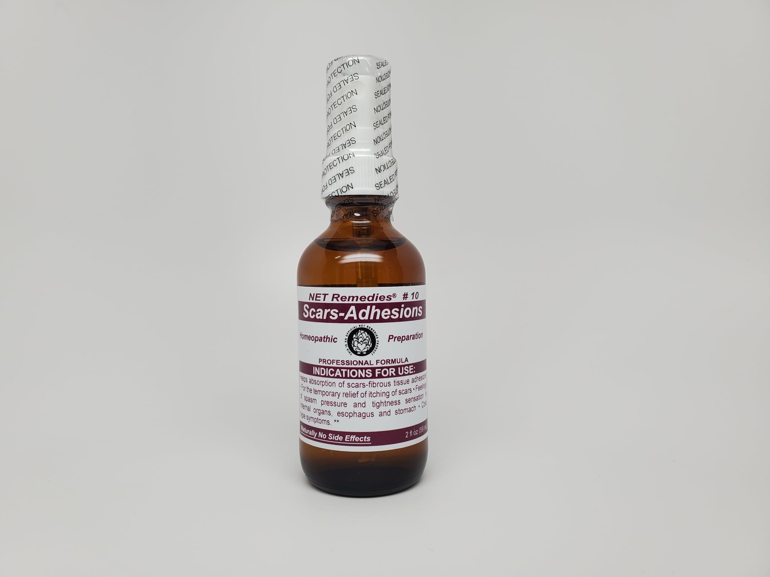 NET Remedies NET Remedies #10 Scars- Adhesions-Spasm Pressure and Tightness 60ml