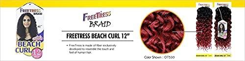 FreeTress Braids MULTI PACK DEALS! FreeTress Synthetic Hair Crochet Braids Beach Curl 12" (4-PACK, OT530)