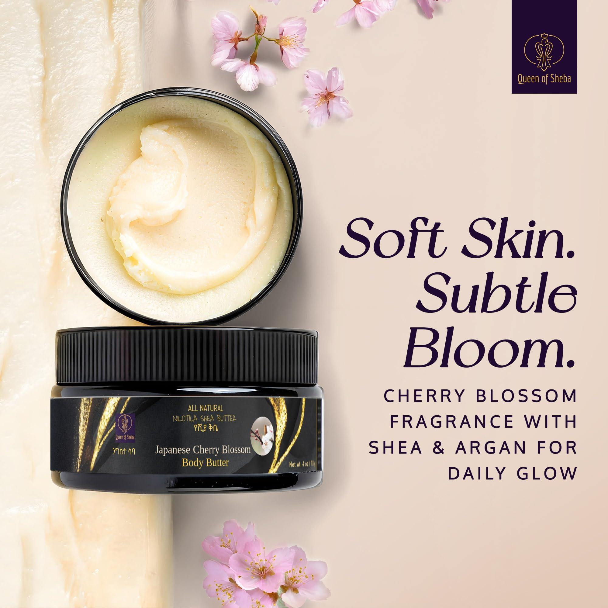 Queen of Shea Queen of Shea East African Nilotica Shea Butter (2 oz, Japanese Cherry Blossom)