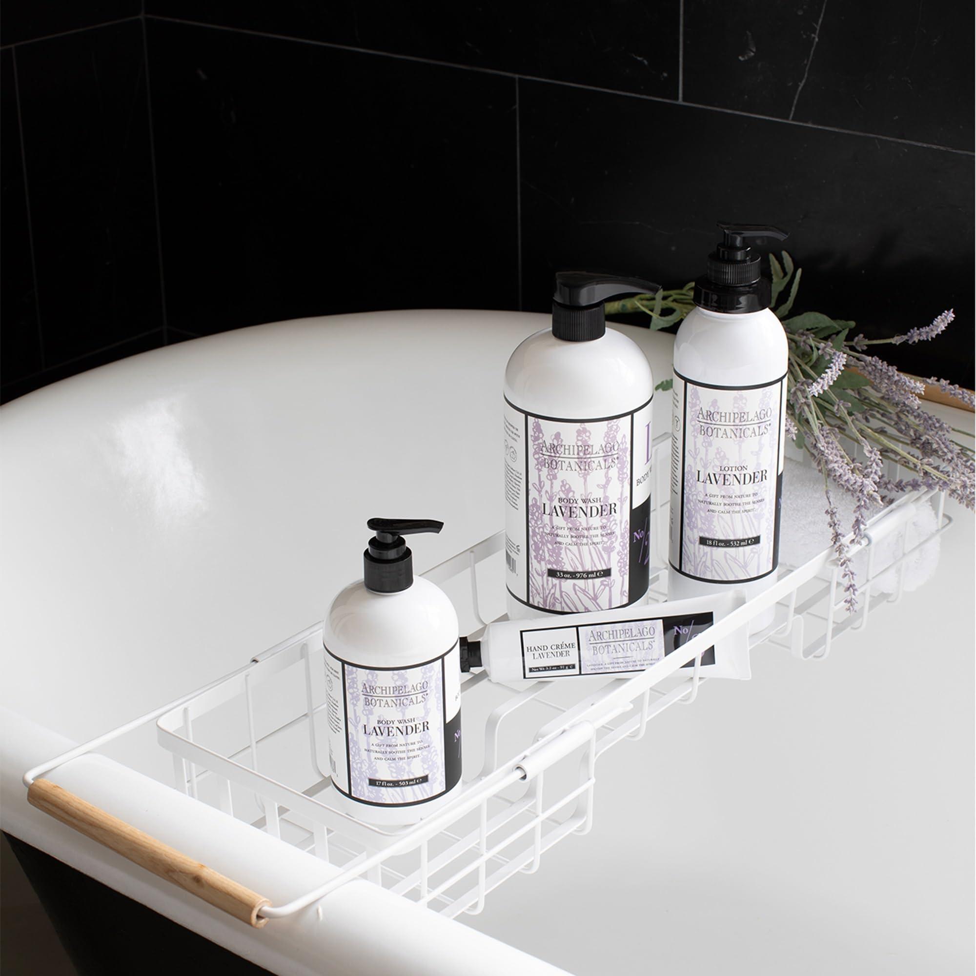 Archipelago Botanicals Archipelago Botanicals Lavender Body Wash, Cleansing and Moisturizing Body Wash for Dry Skin, Soft and Smooth Skin, Free from Parabens, Phthalates and GMOs (33 oz)