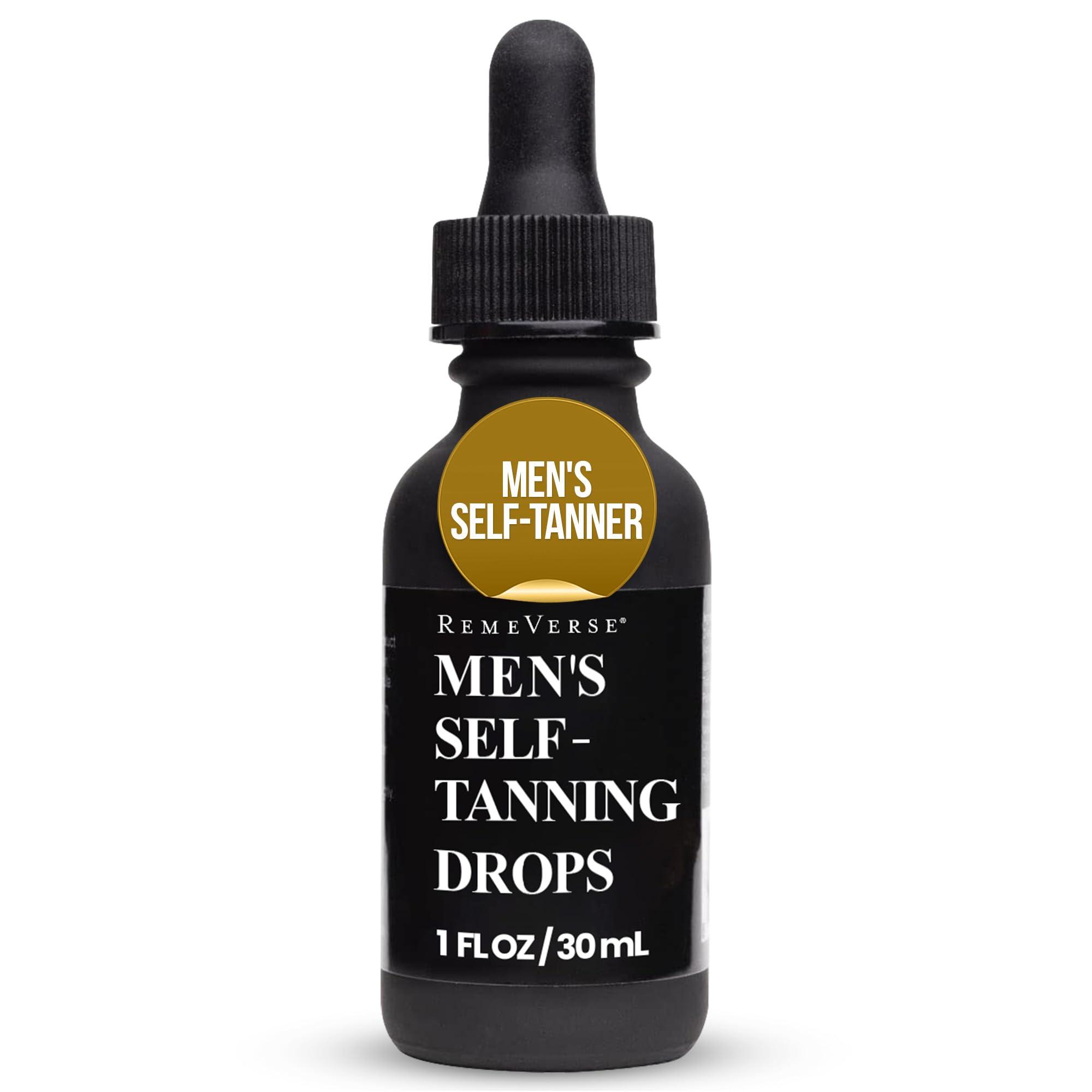 RemeVerse Men’s Self-Tanning Drops by RemeVerse: Sunless Tanner Formulated for Men to Achieve Natural-Looking Color & Even Skin Tone, 1 FL OZ.