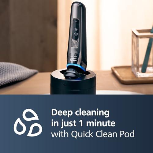 Philips Norelco Philips Norelco Shaver Series 9000, Wet and Dry Electric Shaver, with Lift & Cut Shaving System and SenseIQ Technology, Pop-up Trimmer, Cleaning Pod, Charging Stand and Travel Case, Model S9987/85