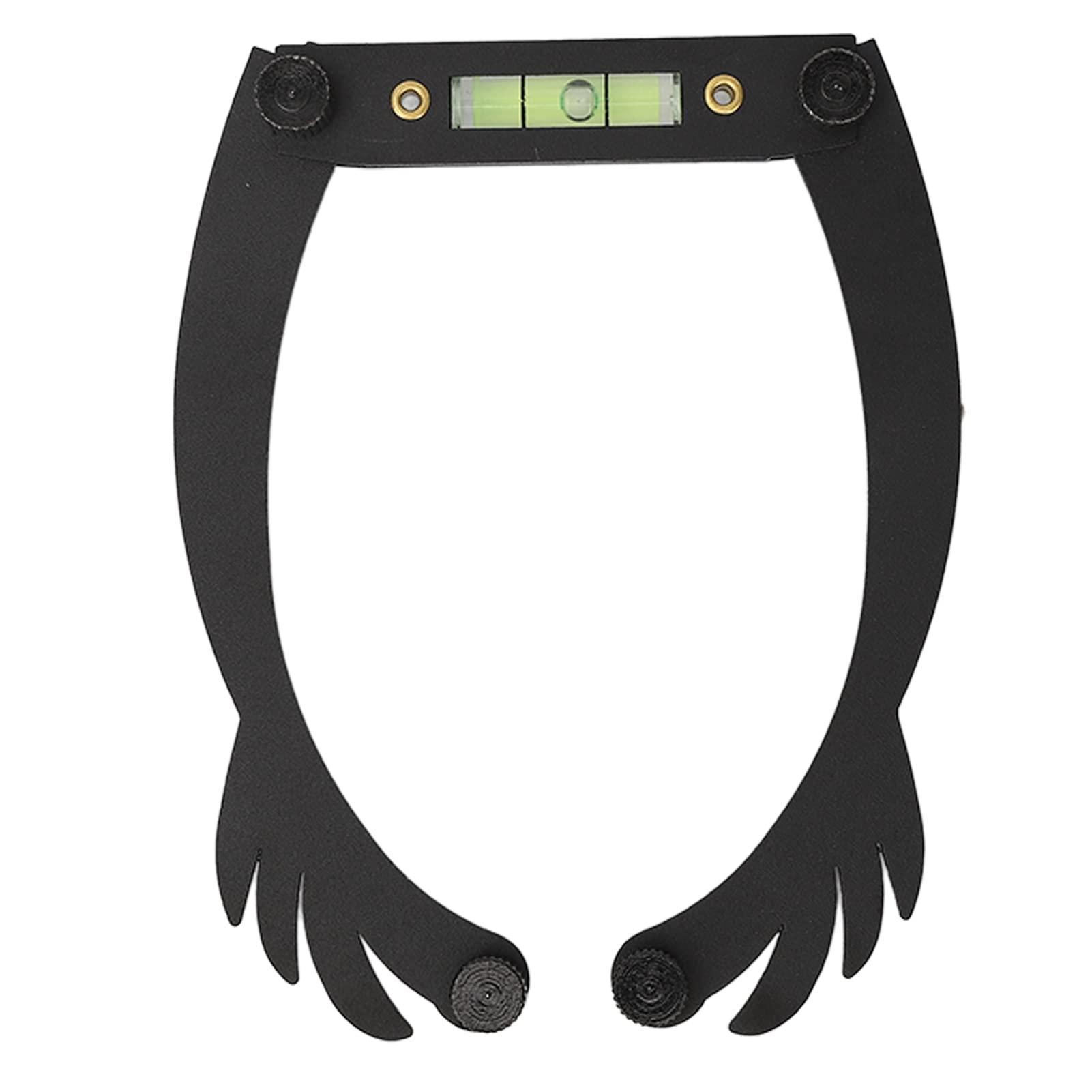 Dioche Bow Tattoo Line Ruler Foldable Eyebrow Makeup Ruler Microblading Permanent Makeup Eyebrow Marker Ruler Eyebrow Mapping Tool Kit Featuring Bow with String (Black)