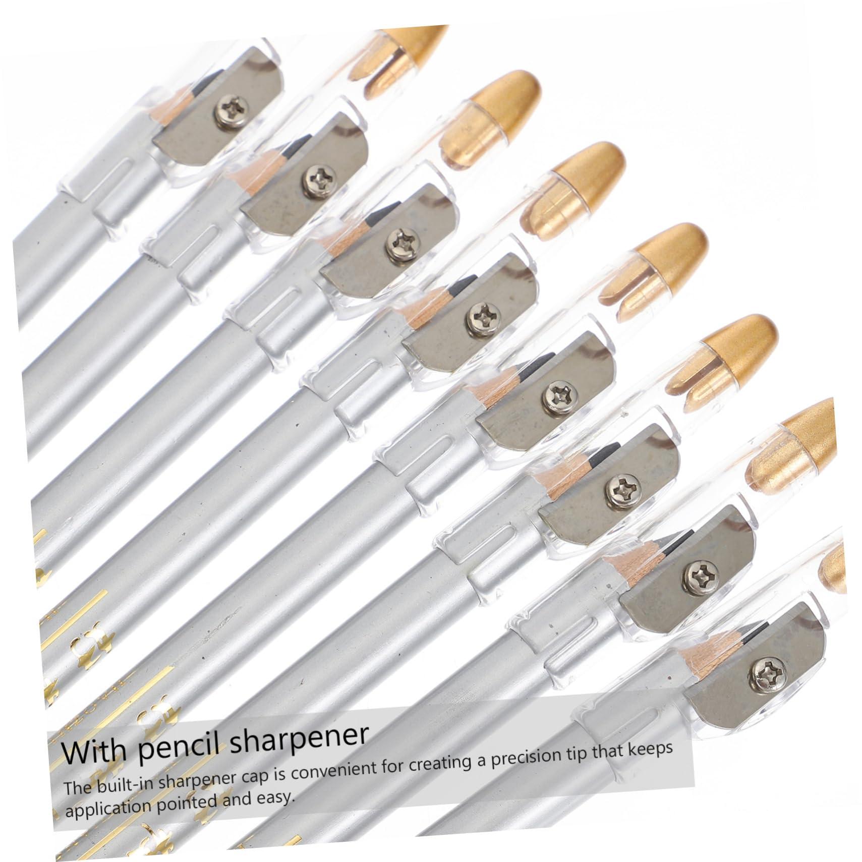 Ipetboom Ipetboom 8pcs 2-in-1 Eyebrow Pencil Set Water-safe Makeup Tool Sharpener for Girls