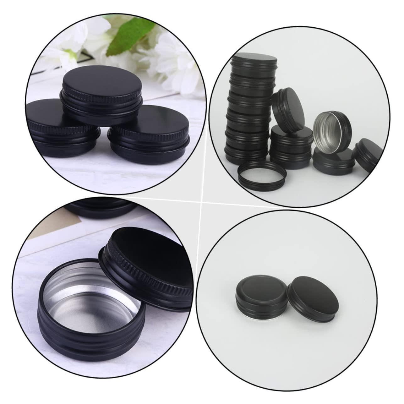 HONMEET HONMEET 20Pcs Aluminum Cream Jars 30ml Leak-Proof Lid Small Aluminum Jar for Cosmetics Cream Moisturizers