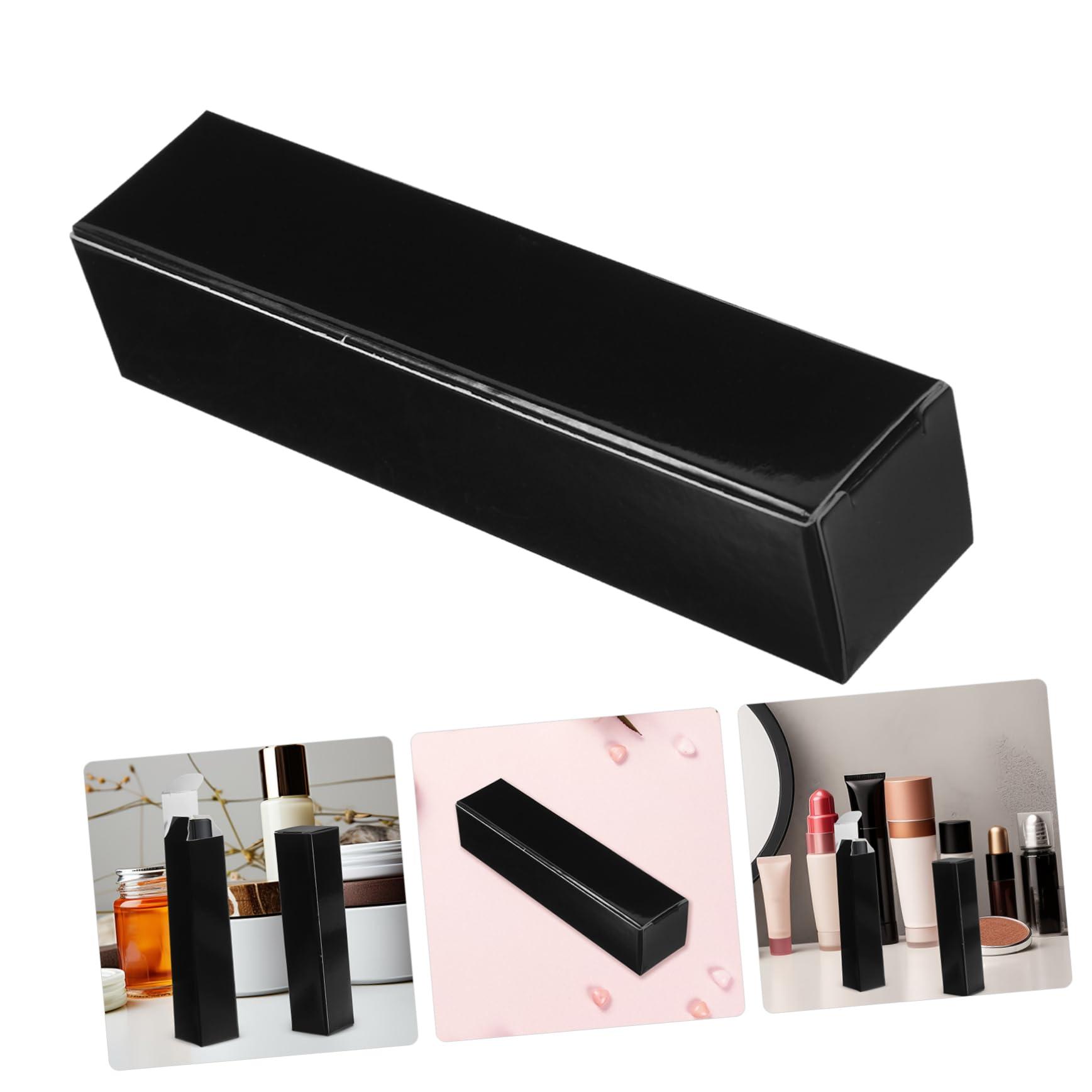 Beatifufu Beatifufu 15pcs Boxes Lipstick Box Lipstick Case Black Lip Gloss Lip Glitter Lip Tint Lip Gloss Tubes Paper Lip Gloss Storage Containers Lipstick Container Lip Gloss Packaging Boxes