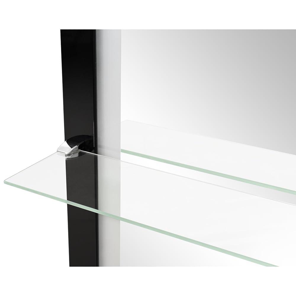 Dir Dir Salon Mirror Hair Salon Styling Wall Mount Salon Station Luna in Black