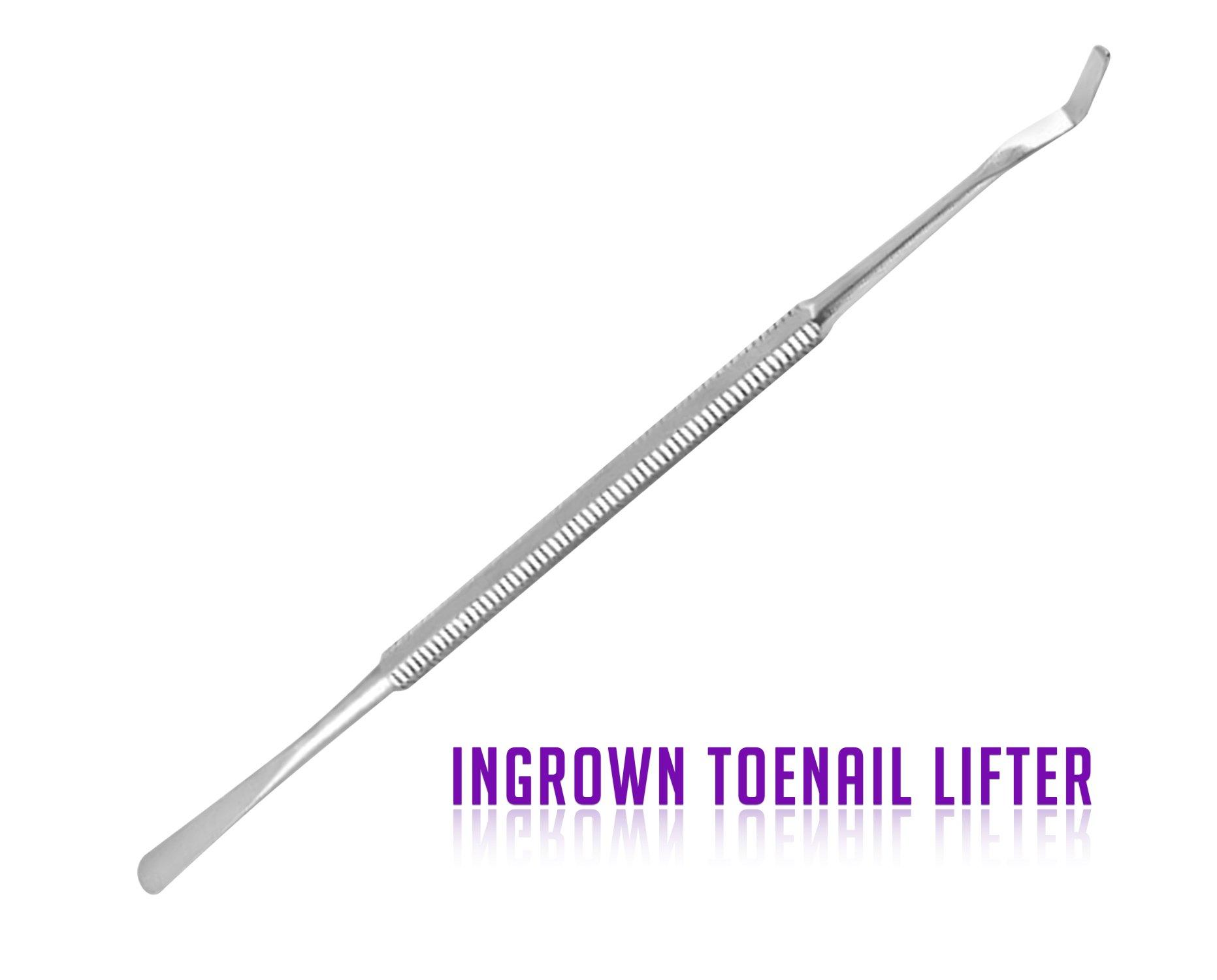 BlueOrchids BlueOrchids Pedicure Kit: Ingrown Toenail Tool- Nail File and Lifter Set. Premium Grade Stainless Steel Nail Tools Supplies