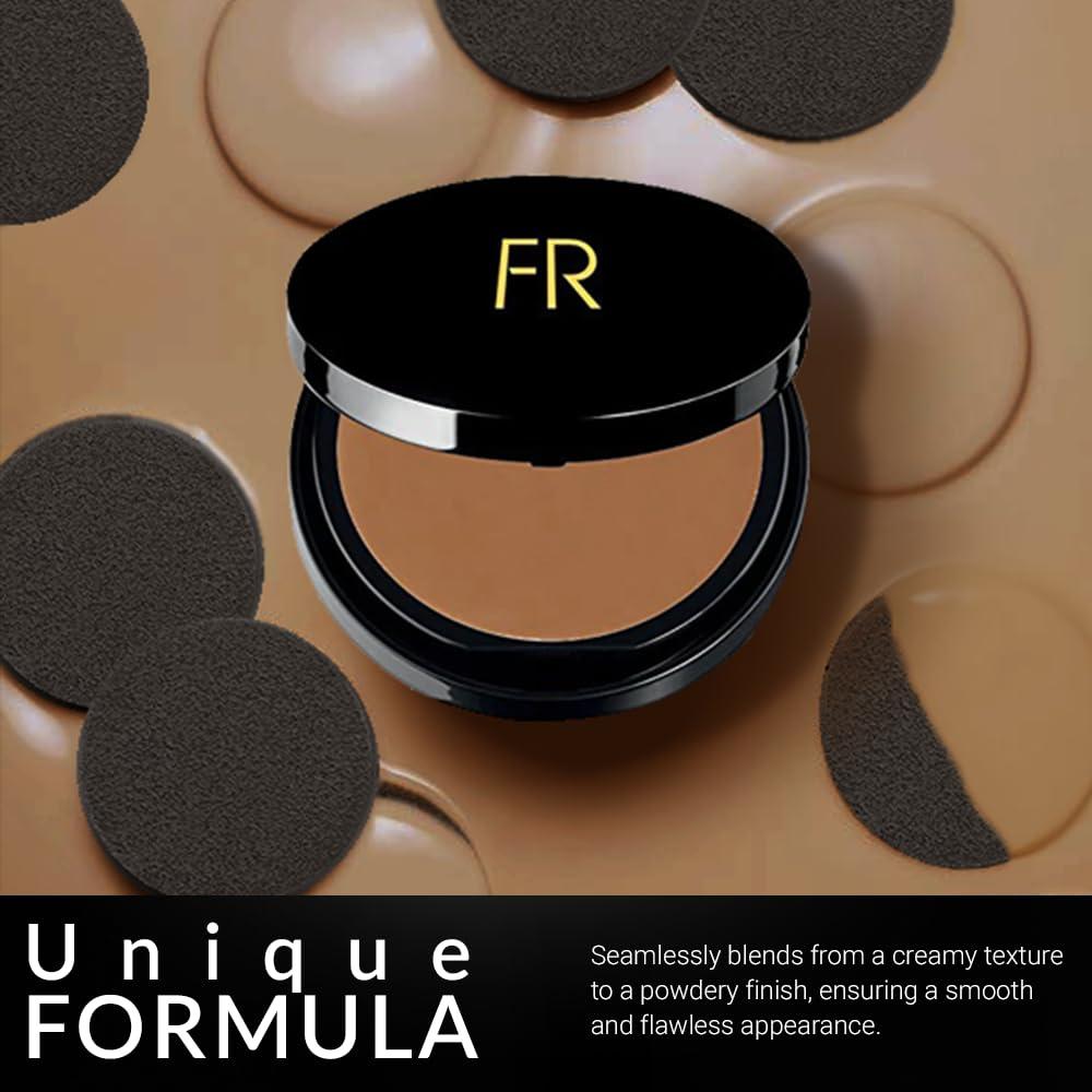 Flori Roberts Cream To Powder Foundation by Flori Roberts, Full Coverage for Women of Color or Deeper Skin Tones, Long Lasting Makeup, Matte Finish, Covers Uneven Complexion and Hides Imperfections, 0.30 oz