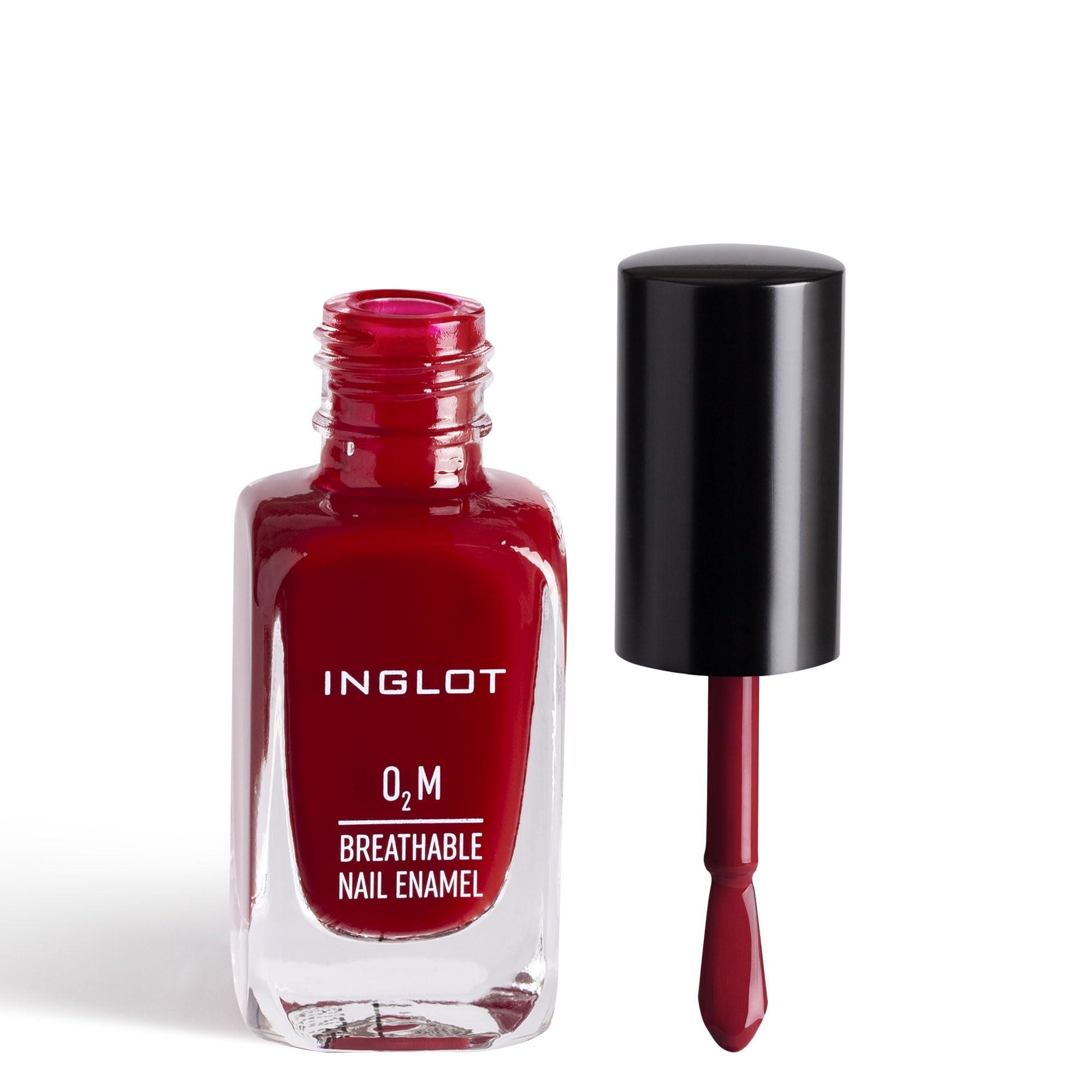 Inglot Inglot team up with lipstick matte & O2M breathable nail enamel makeup set (405/652)