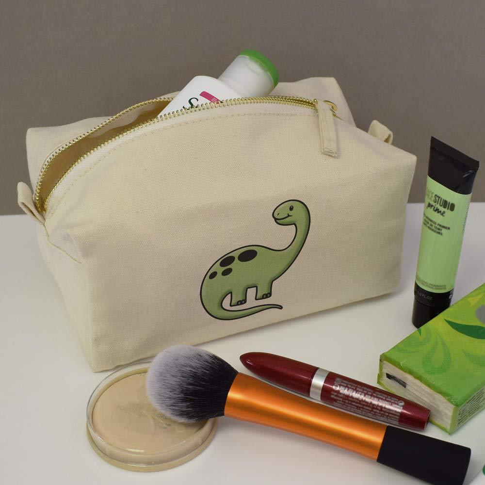 Azeeda Azeeda 'Cute Dinosaur' Canvas Wash Bag/Makeup Case (CS00016276)
