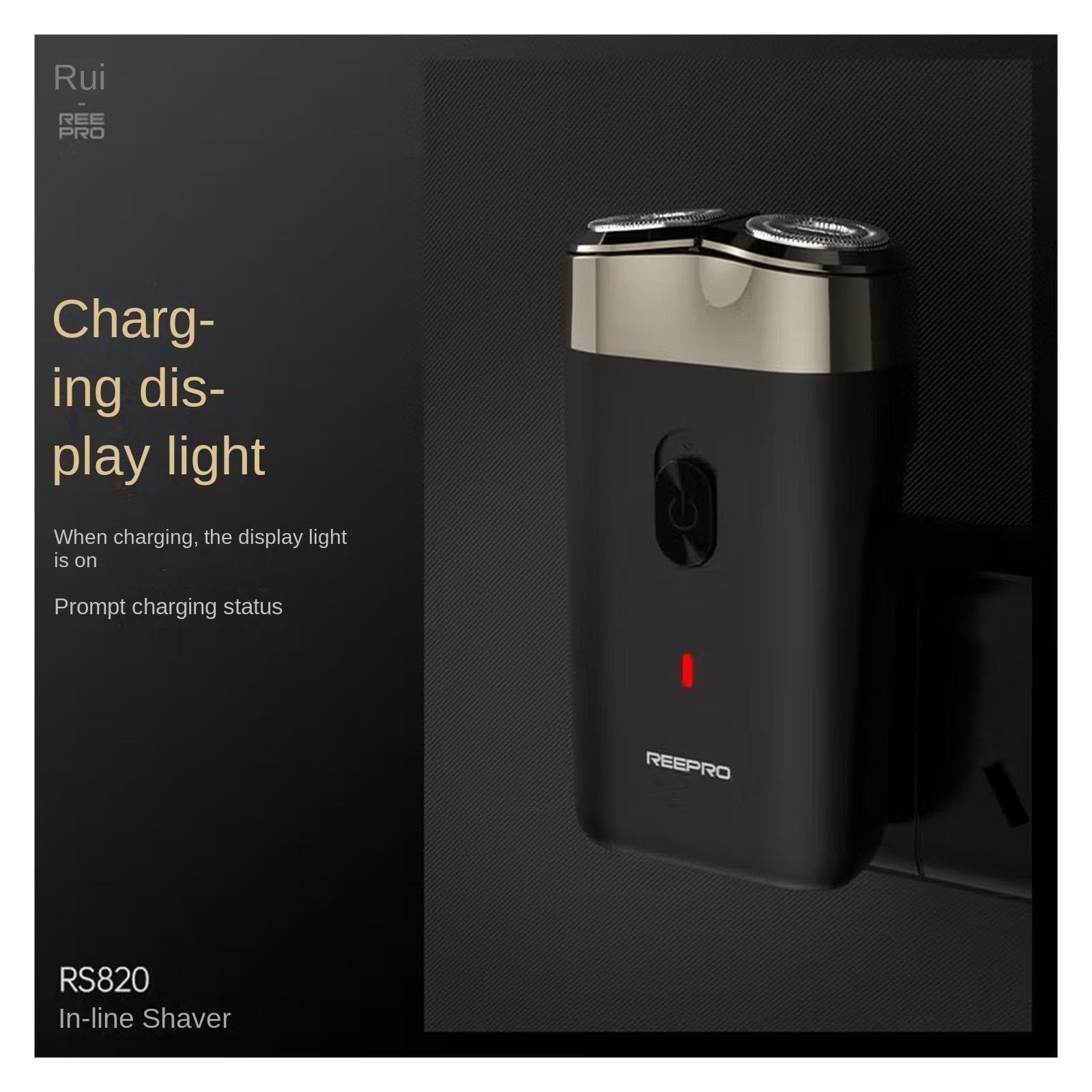 MQIQ MQIQ Electric Shaver Men\'s Stainless Steel Original Fully Automatic Razor Student Portable Beard Shaver RS820 (1 Pack)