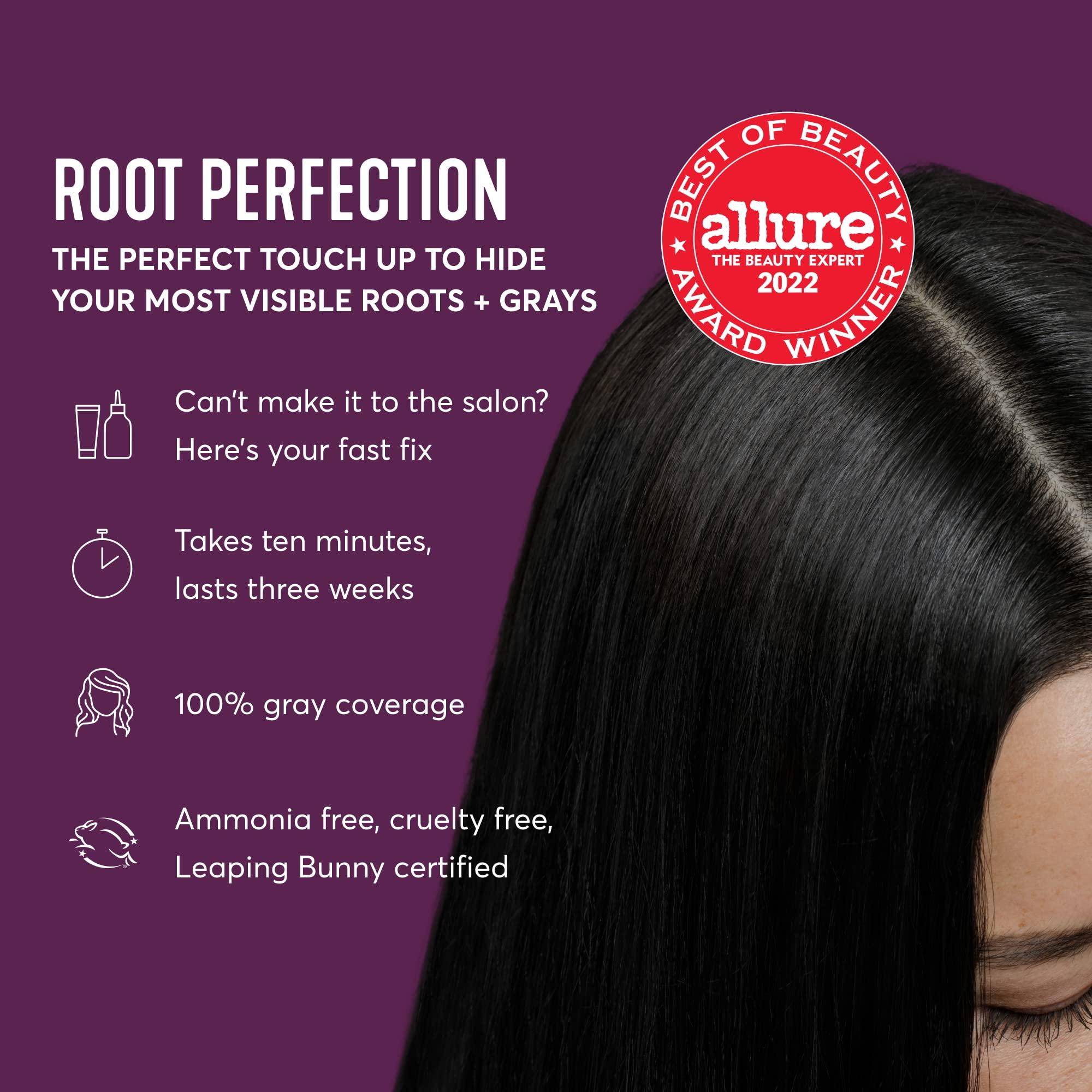 Madison Reed Madison Reed Root Perfection Permanent Root Touch Up, Black 3N Corato, 10 Minutes for 100% Gray Root Coverage, Ammonia-Free Hair Dye, Two Applications