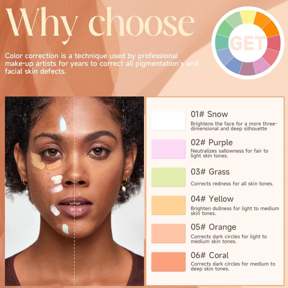 JEMPET Face Concealer Foundation Color Corrector(green)