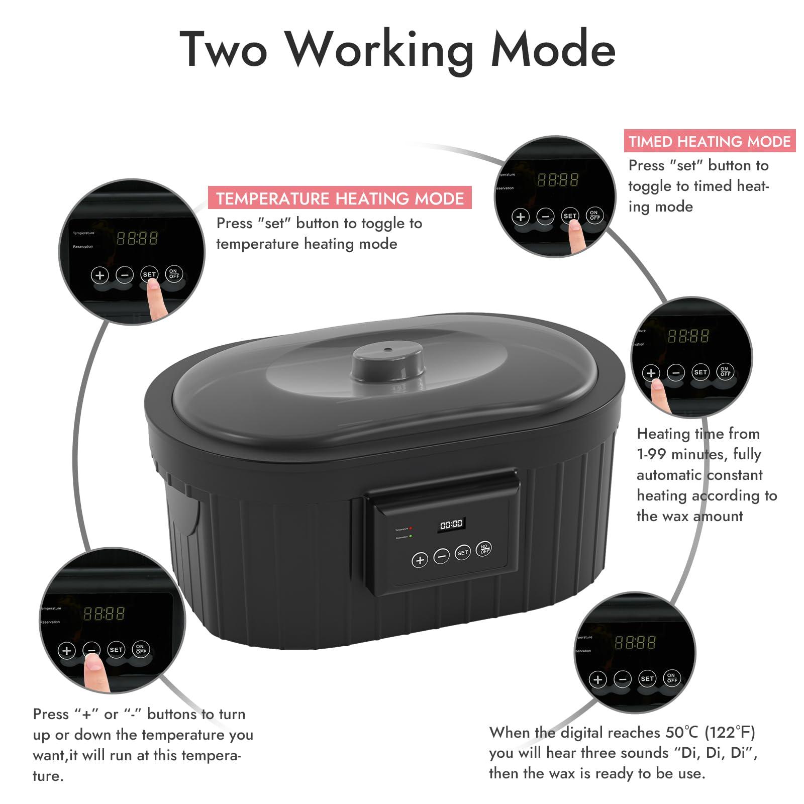 waxkiss Paraffin Wax Machine for Hand and Feet, Waxkiss 5000ml Paraffin Bath with Lavender Paraffin Wax Warmer for Professional Spa & Arthritis Treatment At Home
