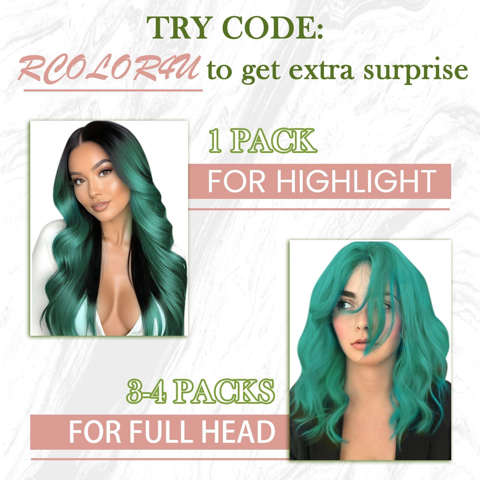 RUNATURE RUNATURE Teal Micro Link Hair Extensions Human Hair Teal Micro Hair Extensions Full Ends Micro Loop Hair Extensions Real Human Hair Natural Teal Hair Extensions Micro Link Straight 18 Inch 25g 25s