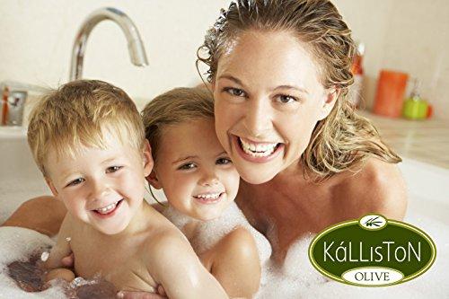 Kalliston Kalliston, ?assage Body Soap with Argan Oil, Massage & Exfoliating Natural Soap, Crafted in Crete, Greece, Cruelty Free, 110g Each Bar, Pack of 4