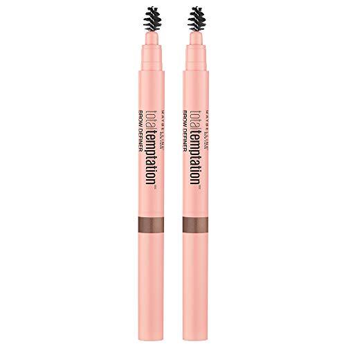Maybelline New York Maybelline Total Temptation Eyebrow Definer Pencil, Soft Brown, 2 Count