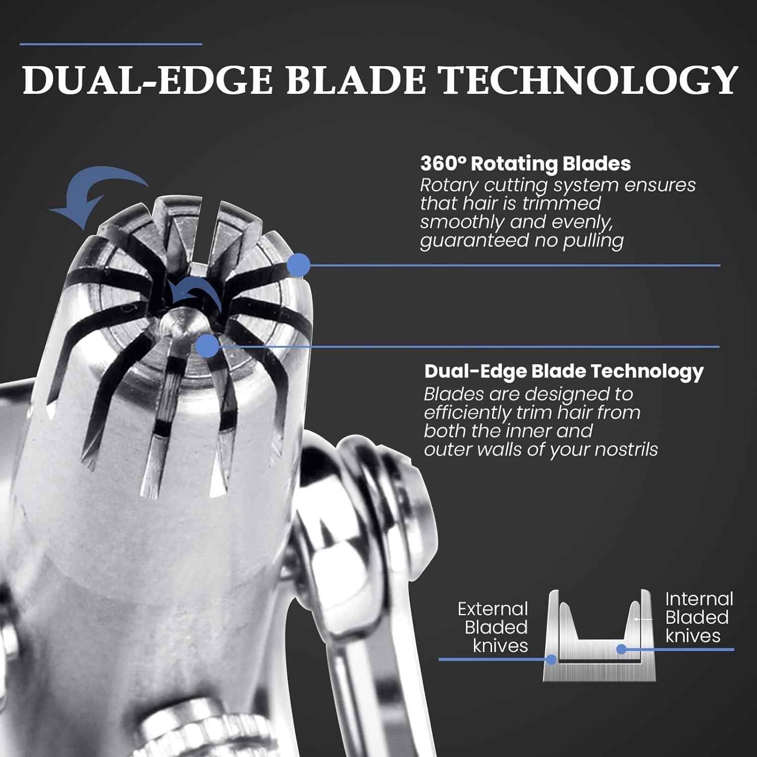 Swissklip Swissklip Nose Hair Trimmer for Men I Manual Nose Hair Trimmer for Women I Stainless Steel Nose Hair Remover for Men & Women I Easy to Use Ear Hair Trimmer I Keep Your Nose Neat and Clean! (2)