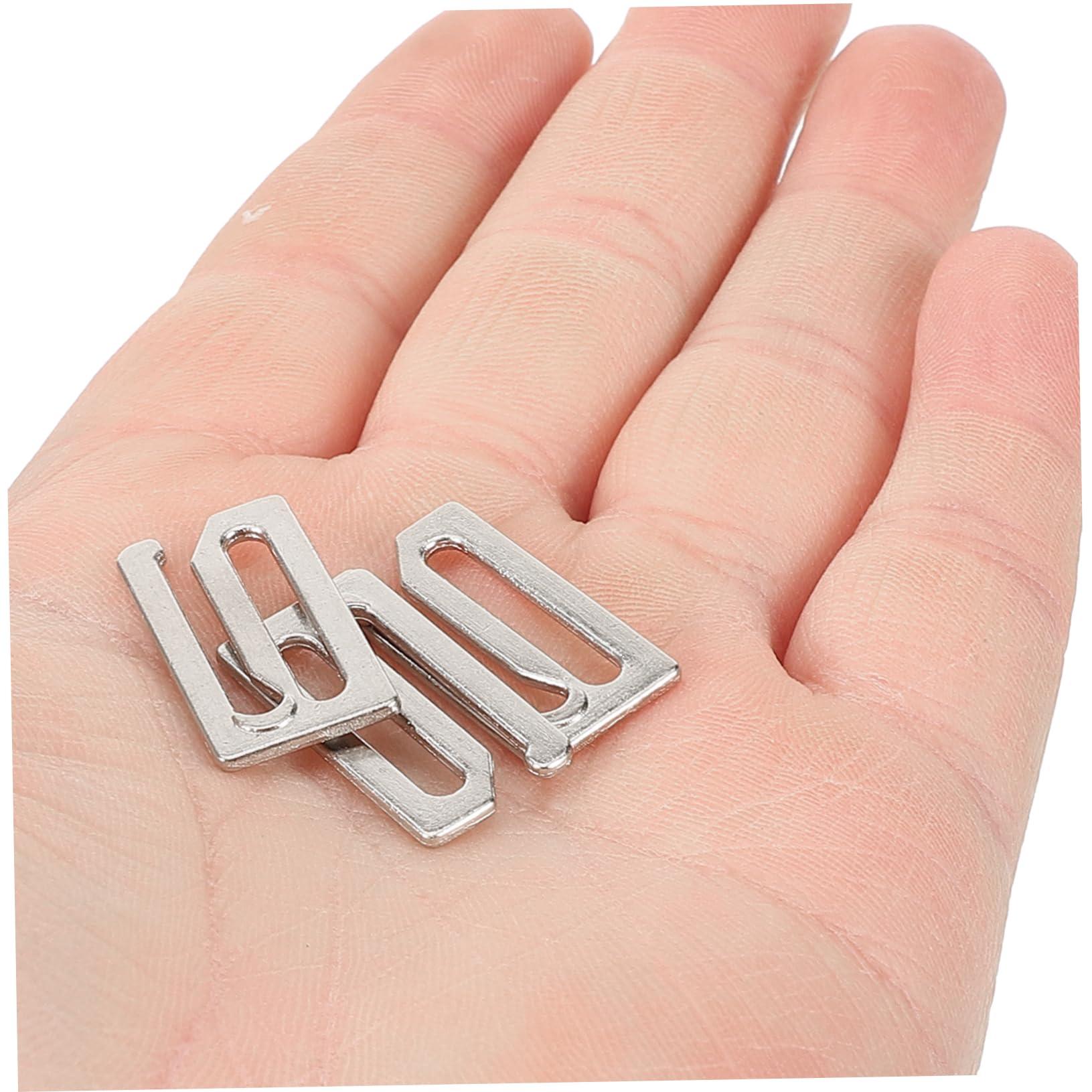 HONMEET HONMEET 10pcs Hair Apron Button Trimmer Hairstylist Barber Cape Braiding Hair Rack Hair Salon Cape Apron Clip for Haircut Barber Kit Convenient Barber Cape Clip Man Razors Iron Silver