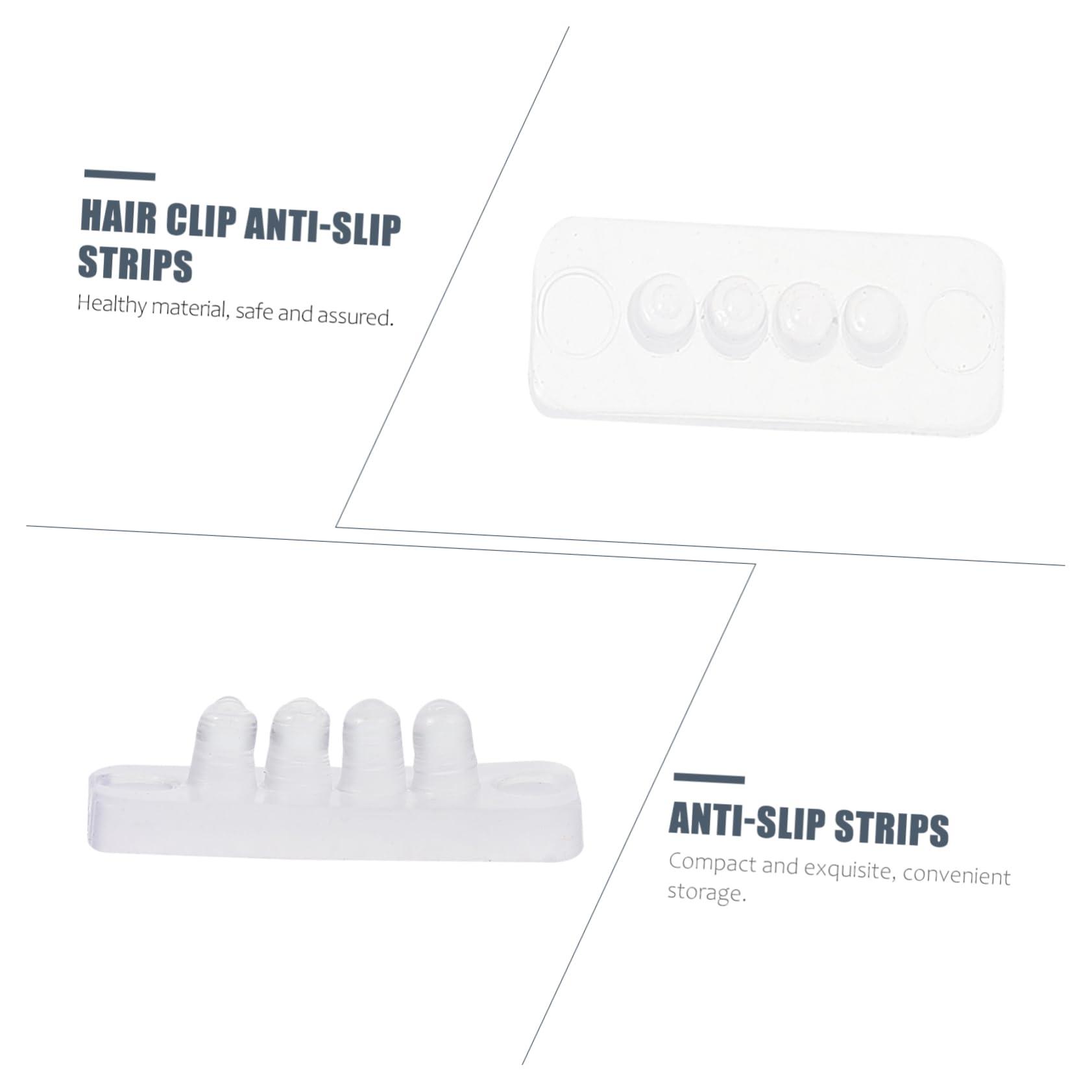 NOLITOY NOLITOY 100 Pcs Anti- Slip Hair Clip Anti-slip Strips Hair Clip Bulk Hair Clips Transparent