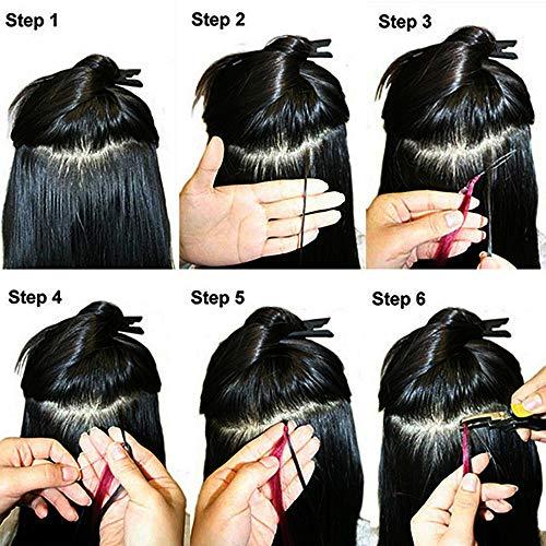 RemeeHi RemeeHi Micro Links Brazilian Hair Extensions Wavy Curly Micro Loop Ring Hair Extensions Remy Hair Extensions 50g 100s 24 Inch 16# Golden Blonde