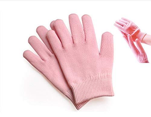 AnHua AnHua 1 Pair Gel SPA Moisturizing Gloves Soft Cotton Moisturizing Whitening Exfoliating Foot Mask Smooth Skin Care Dry Treatment (Pink)