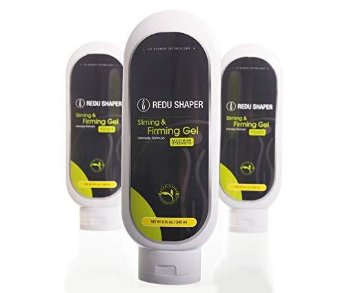 ReduShaper REDUSHAPER Slimming and firming GEL Workout Enhancer Sweat Cream with pineapple, green tea extract, Aloe Vera, Cocoa Butter (8 oz) (2 Bottles)