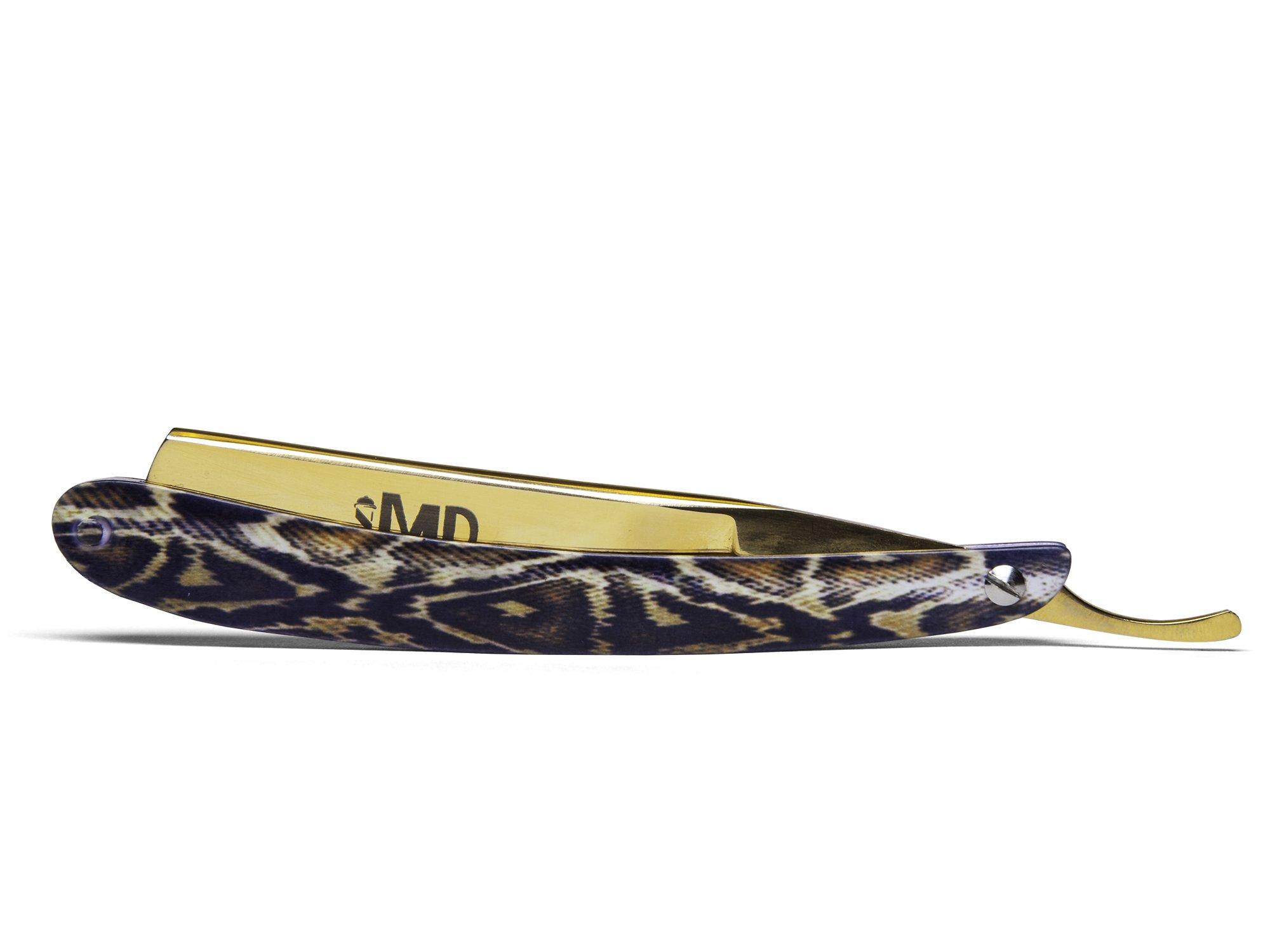 MD Barber ~SHAVE READY~ MD Diamondback Straight Razor (Gold)