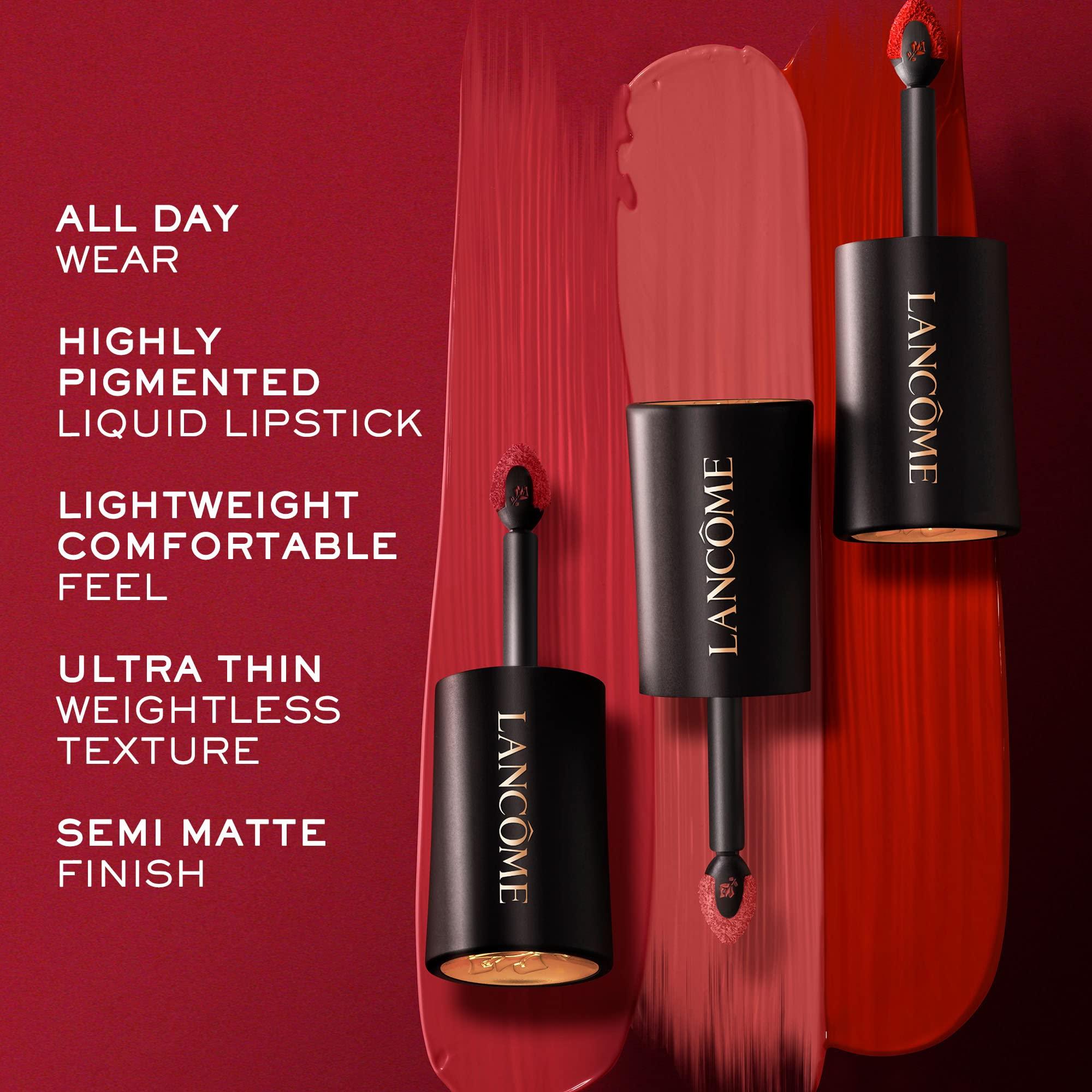 Lancôme Lancôme L'Absolu Rouge Drama Ink Semi-Matte Liquid Lipstick - Highly Pigmented - All Day Wear - 481 Nuit Pourpre