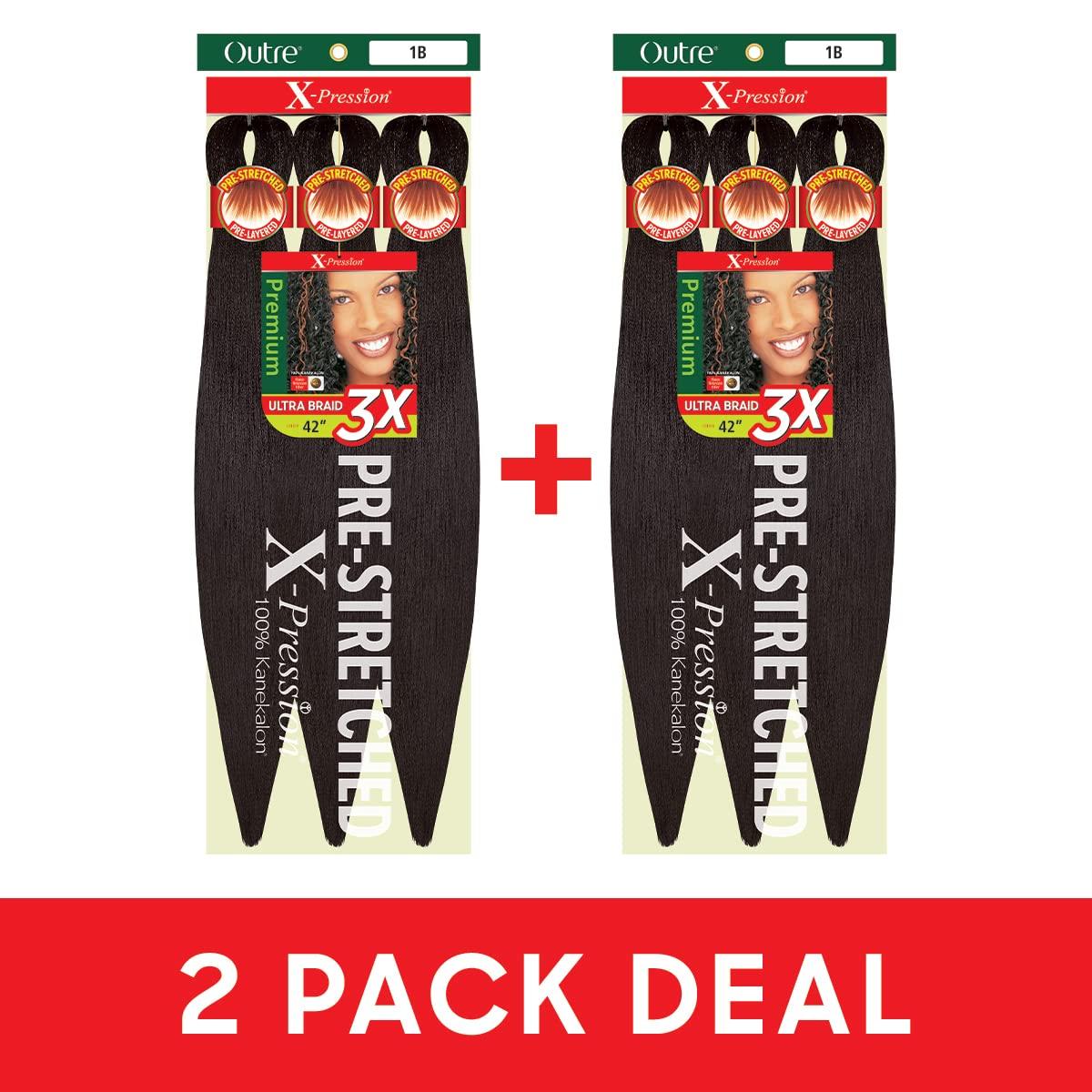 Outre [2 PACK DEAL] Outre X-PRESSION Ultra Braid Pre-streteched Braid 42\" 3X (2 Packs, M4/27/30)