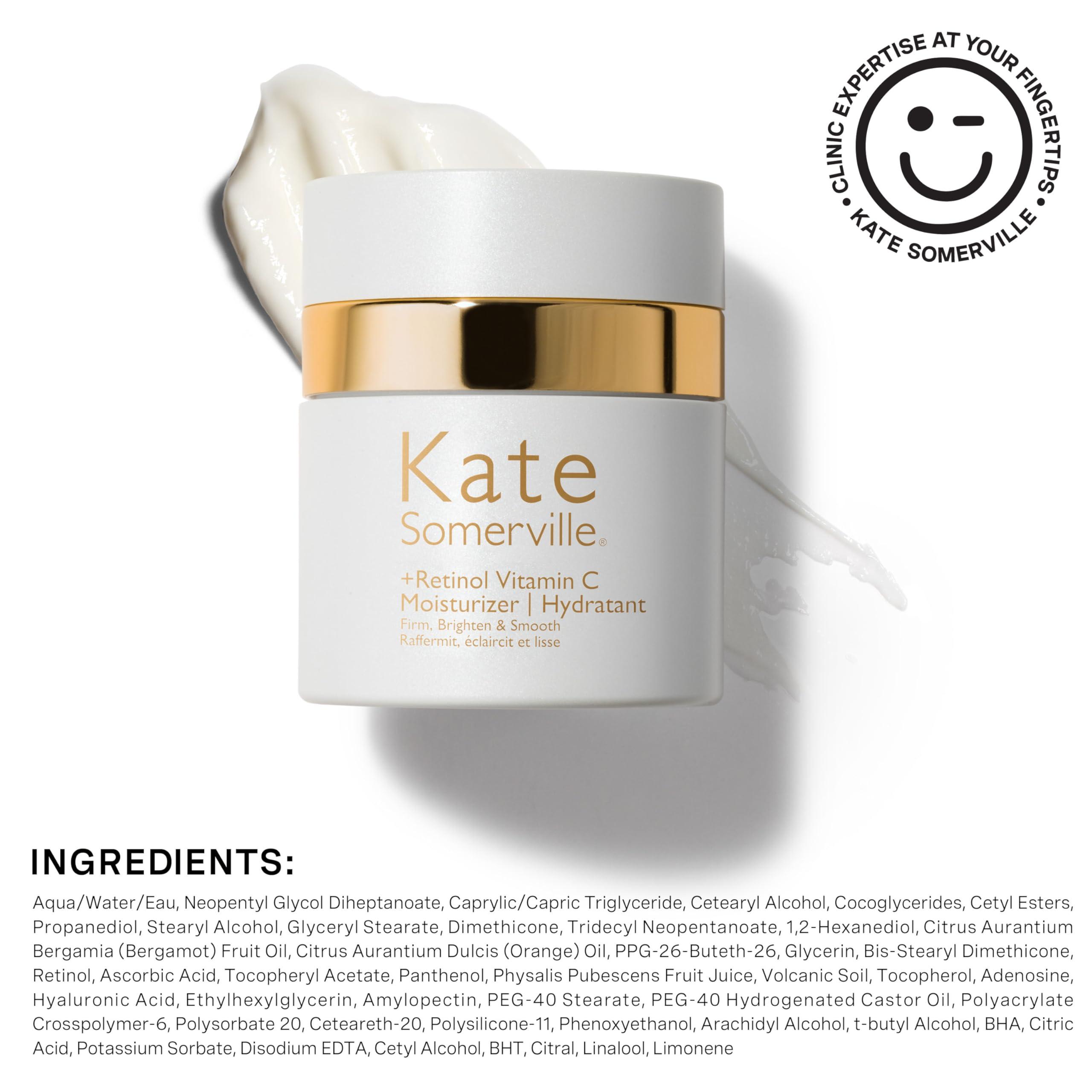 Kate Somerville Kate Somerville Retinol Vitamin C Moisturizer – Anti-Aging Overnight Face Cream Brightens, Firms and Smooth Skin, 1.7 Fl Oz