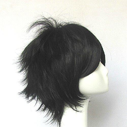Fortunecookie Natsume Yujin Cho Tanuma Kaname Black Short Cosplay Costume Wig + Free Wig Cap