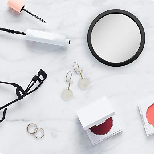 Zadro Zadro 3.75" Dia. Compact Mirror 12X Travel Magnifying Mirror 18 Strong Suction Cup Wall Mounted Makeup Mirror for Shower