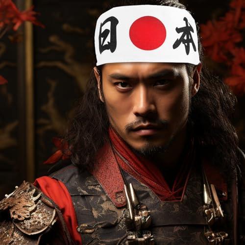 Gadpiparty Gadpiparty 2pcs Sushi Hair Ties Headband Decor Japanese Chef Costume Head Band Samurai Hat Chef Accessory Karate Supply Chef Supply Karate Head Strap Kimono Cooking Fitness Fabric