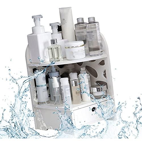 YXIANG56Q YXIANG56Q Makeup Box Punch Free Bathroom Countertop Cosmetic Storage Rack Dressing Table Drawer Storage Box Kitchen Dining Table Organizer Cosmetics and Perfume Organizer