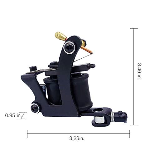 mainlead Complete Tattoo Gun Kit Power Supply Cartridge Needle Foot Pedal Skin Practice (B)