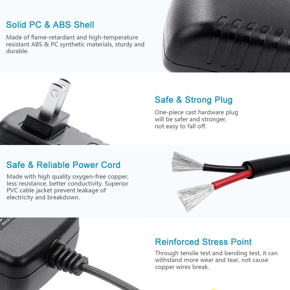 BestCH BestCH AC/DC Adapter Compatible with Braun Silk Epil 3 Perfection SE3370 Silkx2022;??pil 3 SoftPerfection Electric Epilator Power Supply Cord