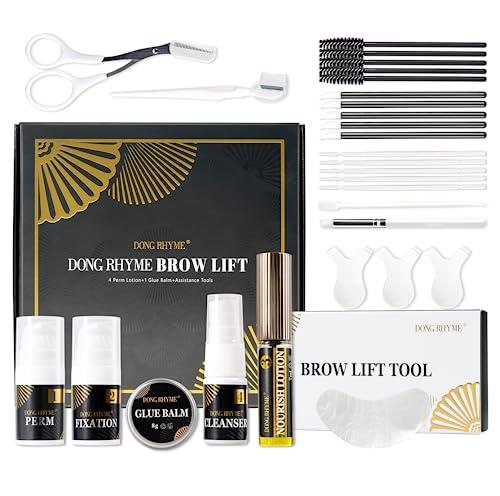 DONG RHYME DONG RHYME Brow Lamination Kit, Professional Eyebrow Lamination Kit, Semi-Permanent Brow Lift Kit, Long Lasting 6-8 Weeks Bushy & Full Brows Easy to Use Eyebrow Lift Kit at Home DIY