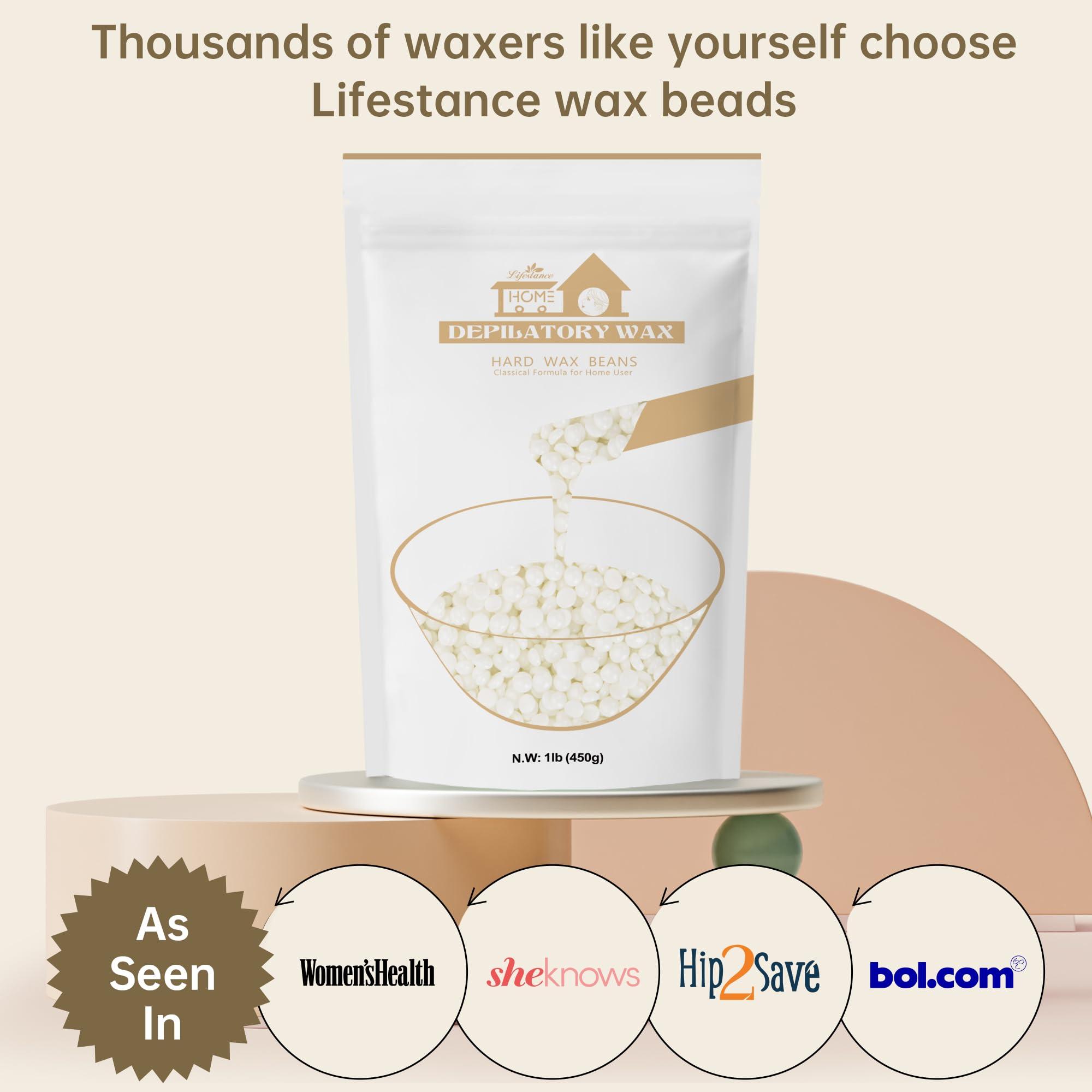 Lifestance 1LB Pearl-White Wax Beads + 1LB Cream Wax Beads