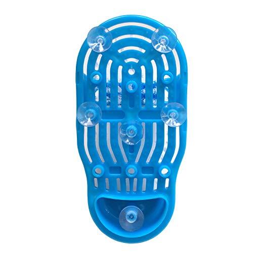 EVERMARKET Evermarket Magic Feet Cleaner Simple Foot Scrubber Feet Shower Spa Easy Feet Cleaning Brush Exfoliating Foot Massager Slipper(Blue)